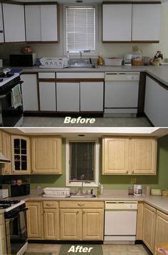 The only problem was that the kitchen is big and. Refacing Laminate Cabinets | Cabinet refacing advice ...