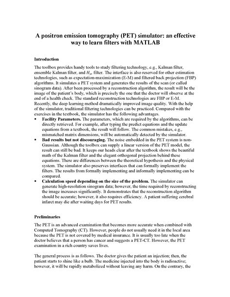 A-positron-emission-tomography--PET--simulator - File Exchange - MATLAB