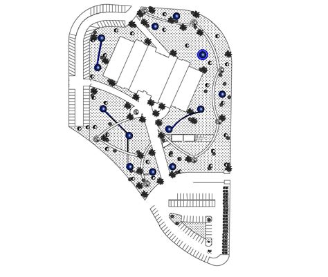 Site Plan Of Exhibition Center In Dwg File Cadbull