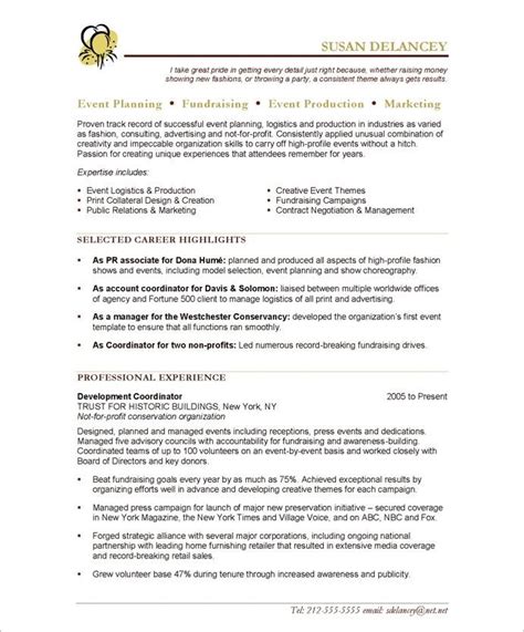 By scott miller last updated aug. Event Planner-Page1 | Non Profit Resume Samples ...