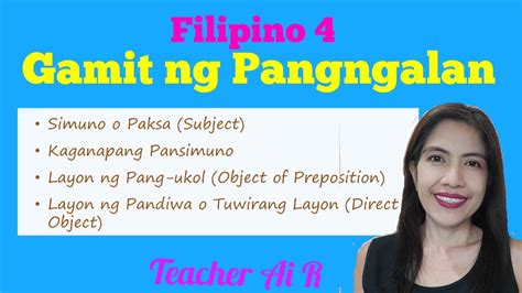 Solution Filipino Lecture For Grade Gamit Ng Pangngalan Studypool My