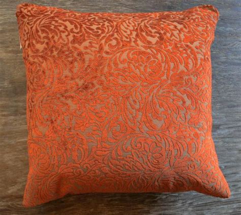 Pillow features a white geometric lattice print on an orange background. Orange And Blue Pillows Medium Size Of Orange And Blue ...
