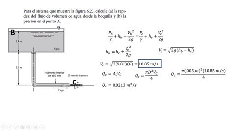 Ecuación De Bernoulli Ejercicio Fácilmente Resuelto Mecánica De