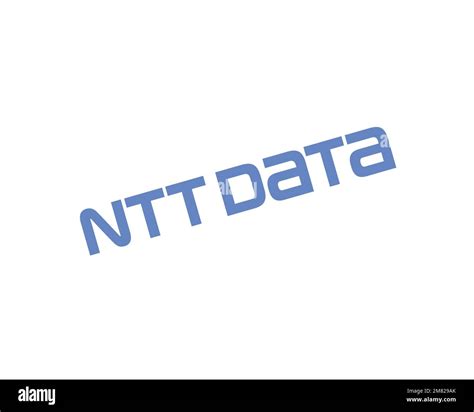 NTT Data Rotated Logo White Background Stock Photo Alamy