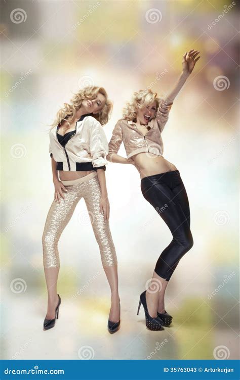 Two Women Stock Image Image Of Blonde Glamour Beautiful 35763043