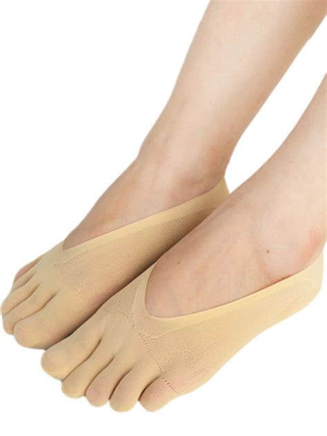 Ehfomius Women Toe Socks Five Finger Socks Athletic For Women Heel Dispensing Low Cut Ankle