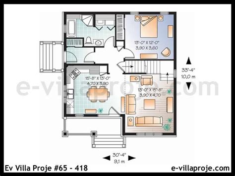 Ev Villa Proje #65 – 418 | Amerikan Villa Projeleri