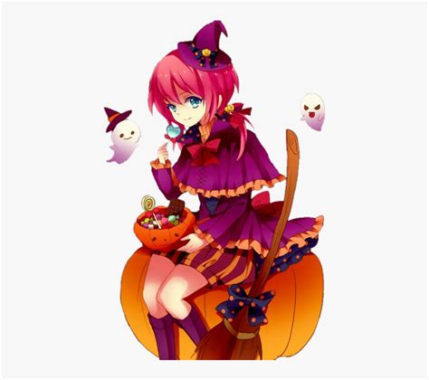 Anime Halloween Png Halloween Anime Girl Png Transparent Png Kindpng