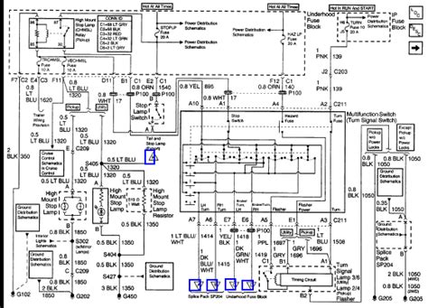 2000 Chevy S10 Tail Light Wiring Diagram Fab Port