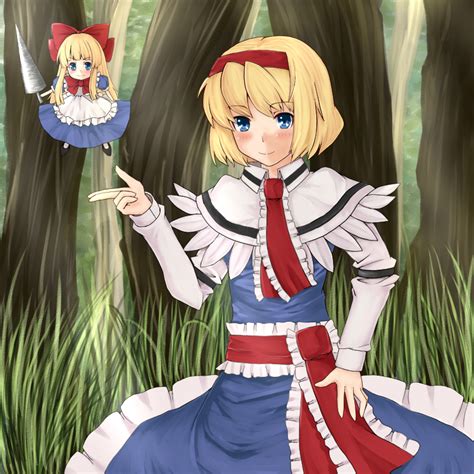 The Big Imageboard Tbib Alice Margatroid Blonde Hair Blue Eyes Bow Capelet Daimosu Dress