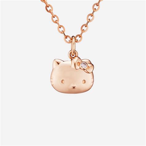 Hello Kitty Classic Diamond Pendant Poh Heng Jewellery