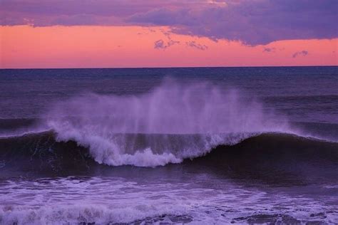 Purple Waves Aesthetic Landscape Pictures Waves