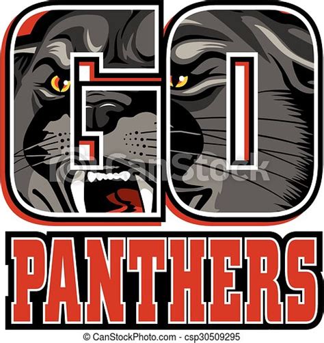 Eps Vectors Of Go Panthers Team Design With Mascot Head Csp30509295
