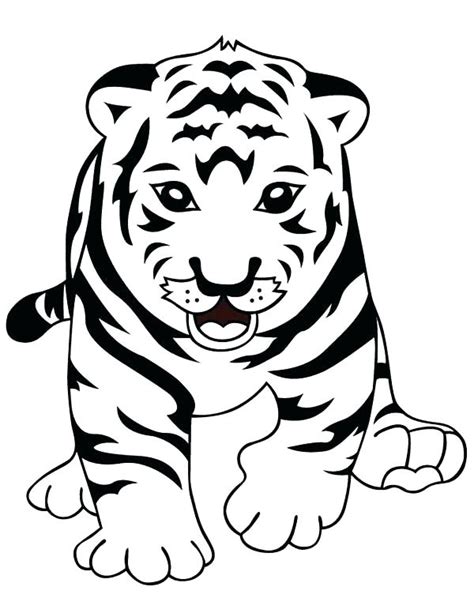 Even if you want coloring pages for yourself or your kids to fill the color in pages you can use our coloring pages for free. Baby White Tiger Drawing at GetDrawings | Free download
