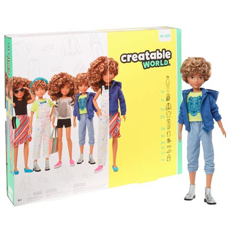 Creatable World Deluxe Character Kit Customizable Doll Blonde Curly