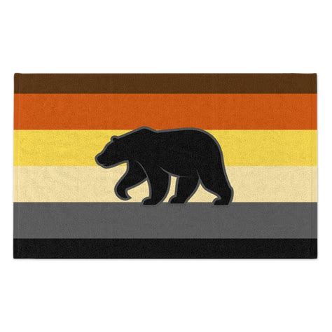 Bear Pride Rainbow Flag Gay Bears LGBTQ LGBT Chubs Toalla Etsy