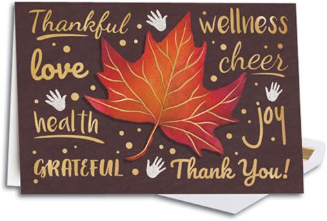Fall Maple Deluxe Folding Card Smartpractice Chiropractic