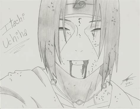 Itachi Uchiha Smile Last Time By Saskesakuranaruto1 On Deviantart