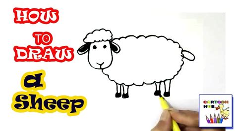 I hope you understand all about this dawing. How to draw a Sheep in easy steps, step by step for children, kids, beginners - YouTube