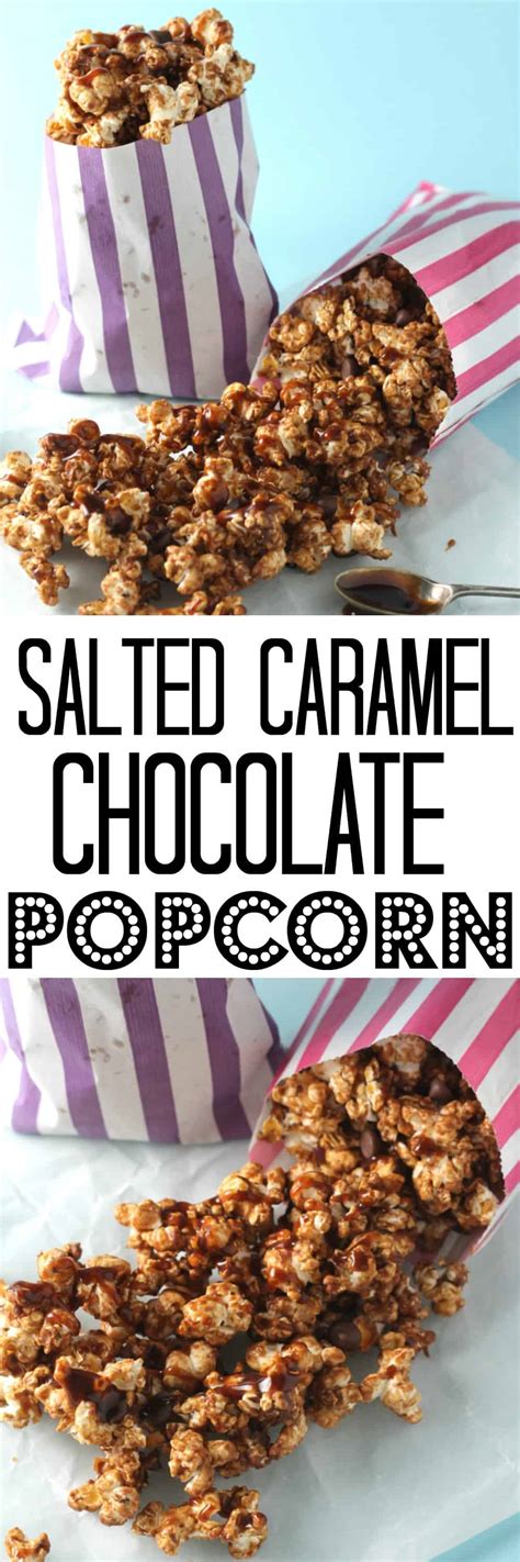 Caramel corn is so easy and that extra salt gives it a sweet and salty making salted caramel popcorn is super easy. Salted Caramel Chocolate Popcorn - My Fussy Eater | Easy ...