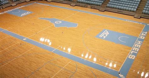 The court is divided into two halves by the centre line (mid the game starts when two players came inside the circle and try to push the ball in the players of. Unc basketball court Logos