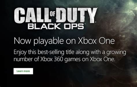Call Of Duty Black Ops 1 Now Available On Xbox One Backwards