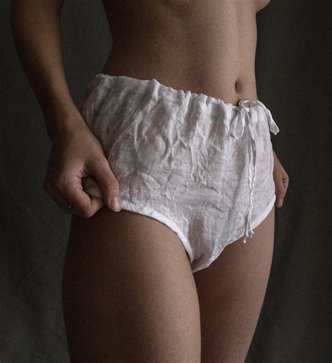 XS Size Linen Vintage Style Panties JANUARY Linen Briefs Etsy