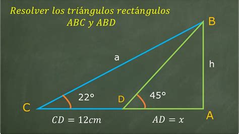 Como Calcular Sacar Lados Angulos Triángulos Rectángulos Lado En Común