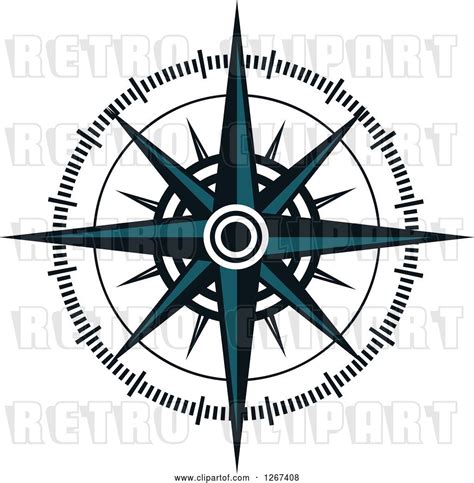Vector Clip Art Of Retro Nautical Compass Rose By Vector Tradition Sm