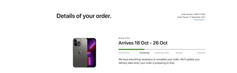 Iphone 13 Pro Pre Order Processing Si Apple Community