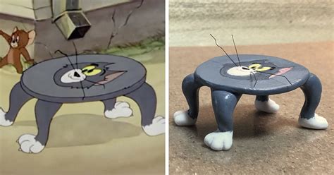 Japanese Artist Turns Tom And Jerry S Most Unfortunate Moments Into Sculptures And The Result