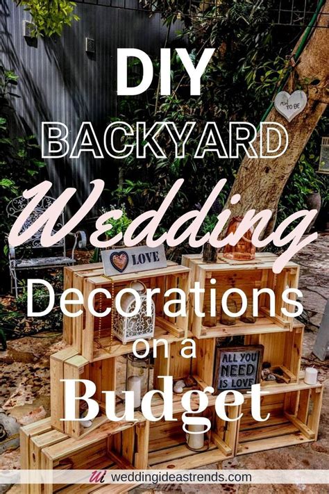 Diy Backyard Wedding Decorations On A Budget Wedding Ideas Diy