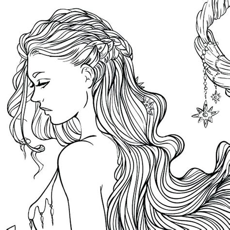 Woman Coloring Pages Easy Draggolia