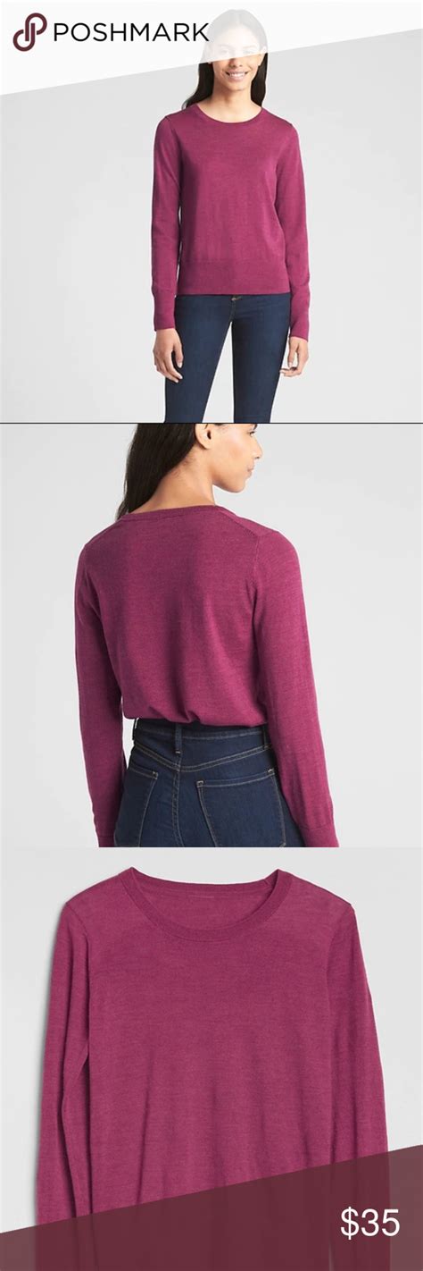 Nwt Gap Crewneck Pullover Sweater In Merino Wool Nwt 100 Extra Fine