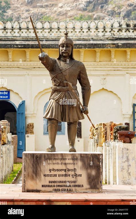 India Madhya Pradesh Chhatrapur November 2022 Statue Of Maharaja