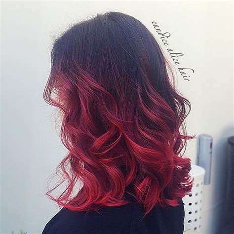 The darker your starting shade, the more work it takes to achieve the desired color. Hair Inspiration — Black to red ombre by candicealice