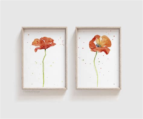 Floral Watercolor Paintings Olechka Design
