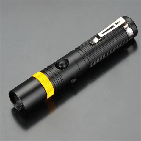 High End Mini Rotary Focusing Hard Light Flashlight Pen Flashlight Led
