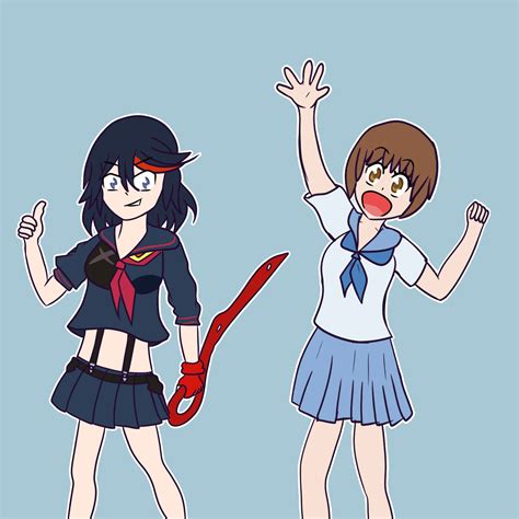 Ryuko And Mako By Kadenkitsune On Newgrounds