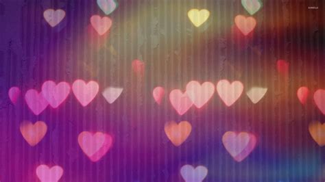 Blurry Hearts On Cartboard Wallpaper Digital Art Wallpapers 26904