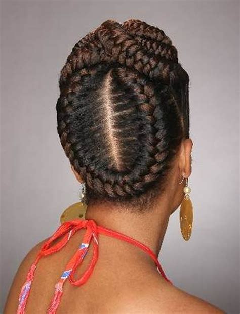 African hair braiding can vary in size and shape and have often been used to identify various tribes. Great African American Braided hairstyles fishtail ...