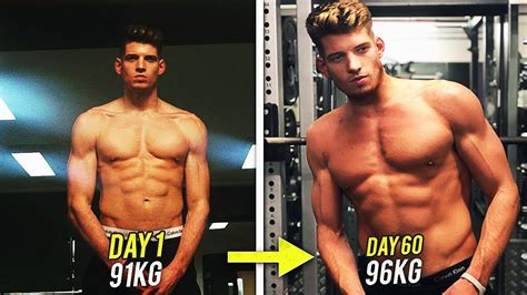 60 Day Body Transformation Results My Strategy For Muscle Gain Youtube