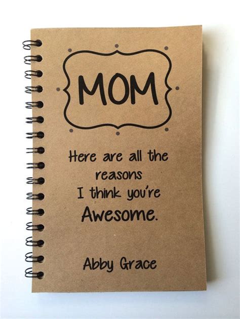 With mother's day around the corner i thought it would be fun to mothers day gifts from daughter diy. Birthday Gift to Mom, Mothers Day Gift, Notebook, Gift ...