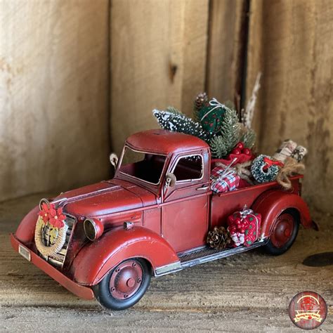 They can, however, be loaded into a vehicle or turned. Red Metal Farm Truck (With images) | Farm trucks, Spring ...