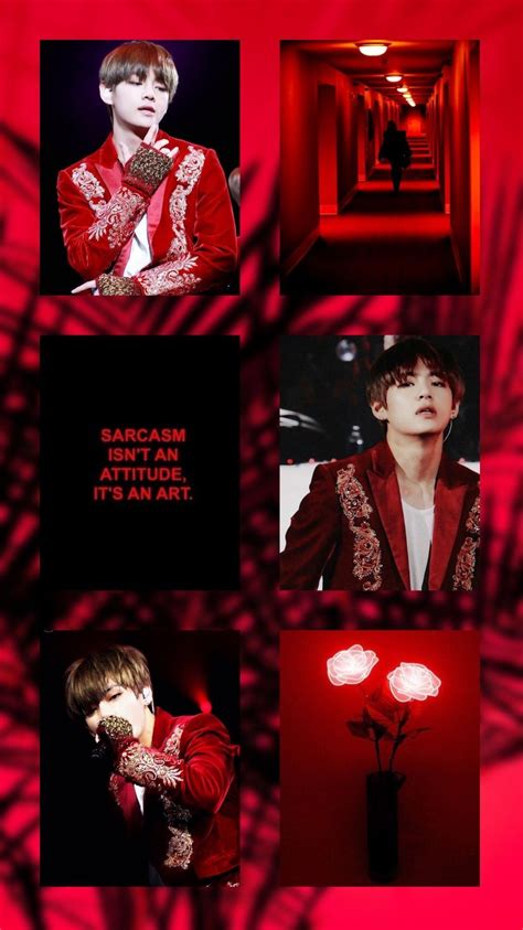 Red Aesthetic Bts Wallpapers On Wallpaperdog