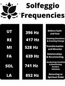 Printable Solfeggio Frequencies Chart Download And Print The Etsy In