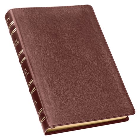 Dark Brown Faux Leather Large Print Thinline King James Version Bible