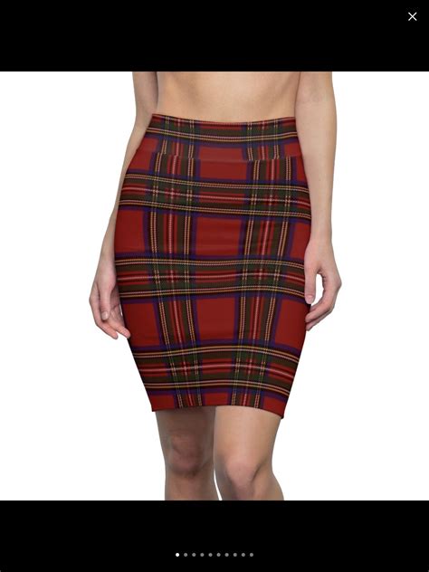 red plaid skirt red tartan stretch skirt womens skirt ladies etsy red plaid skirt plaid