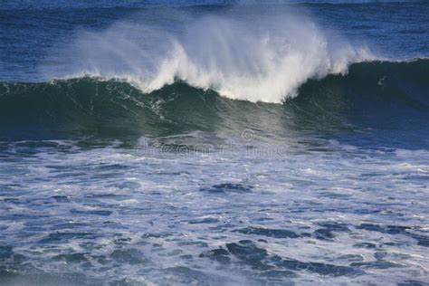 Sea Surf Great Wave Break On Coastline Stock Photo Image Of Portugal