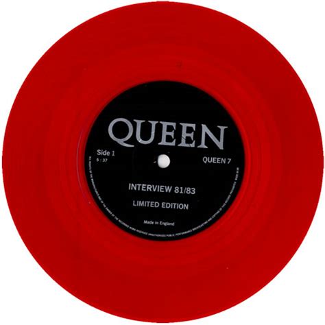 Queen Interview 8183 Red Uk 7 Vinyl Single 7 Inch Record 585628